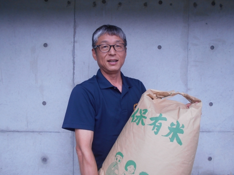 嶋田 文広様からフードバンク玉名へお米を寄付していただいた写真