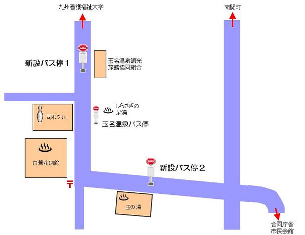 新設バス停の地図画像