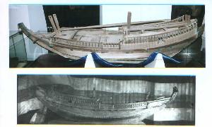 廻船模型(年次不明)、廻船模型(明治4年)の画像