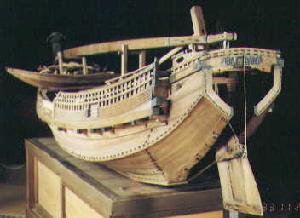 廻船模型背面の画像