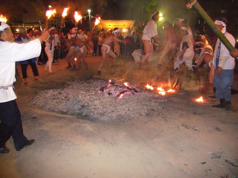 てんすい火祭りの写真です