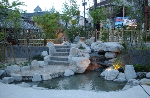 ライトアップ前の立願寺公園の画像